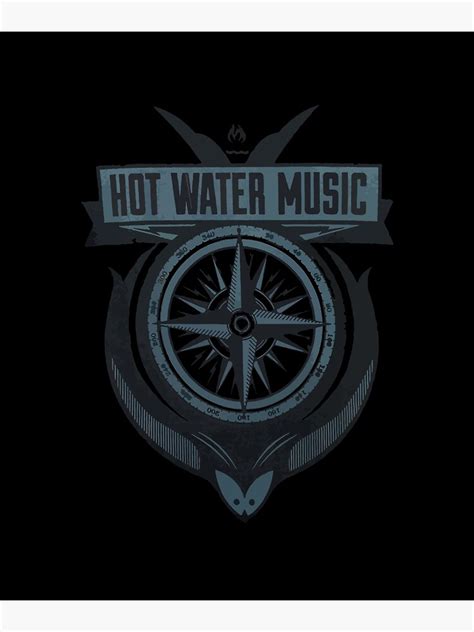 "Hot Water Music Merch Compass Shirt" Poster for Sale by krinormaicb | Redbubble