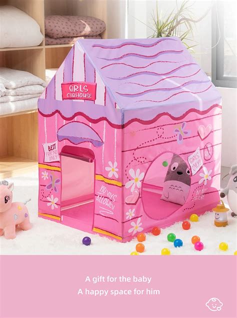 Big Trigone Indoor Outdoor Princess Castle Foldable Indoor Playhouse ...