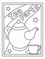 16 Tea Party Coloring Page // Pages For Kids  Etsy sketch template