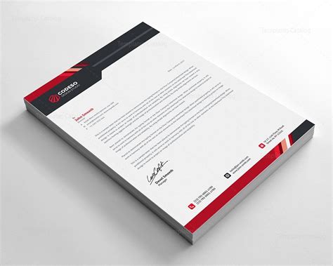 Stylish Business Letterhead 000575 - Template Catalog