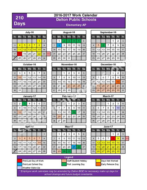 Dalton Public Schools Calendars – Dalton, GA