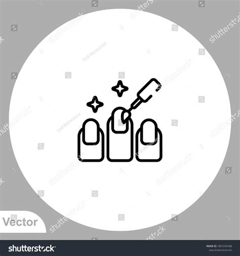 Manicure Icon Sign Vectorsymbol Logo Illustration Stock Vector (Royalty ...