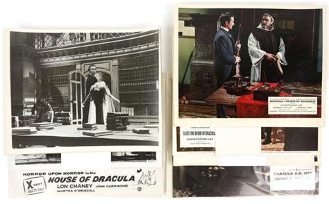 7 sets of Dracula Hammer Horror Front of House cards/stills including Dracula | #4542653848