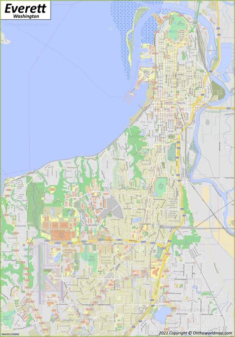 Everett Map | Washington, U.S. | Maps of Everett