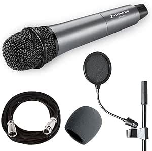 Amazon.com: Sennheiser E835 Dynamic Cardioid Vocal Microphone + On Stage Mic Cable + Foam ...