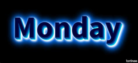 Monday Text Effect and Logo Design Event