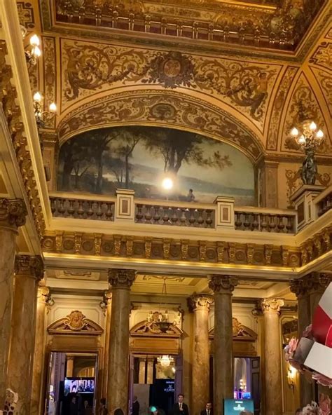 The stunning interior of the Casino de Monte-Carlo in Monaco 🇲🇨 opened in 1863 in the Beaux-Arts ...