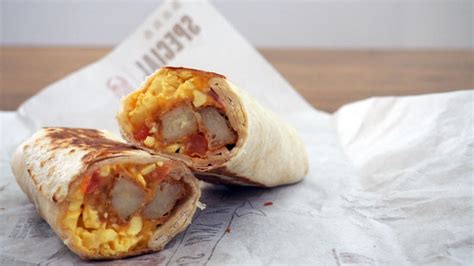 Bacon Breakfast Burrito Taco Bell - Burrito Walls