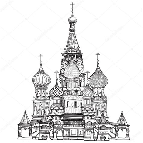 St Basil's Cathedral, Red Square, Moscow — Stock Vector © YokoDesign #37142421