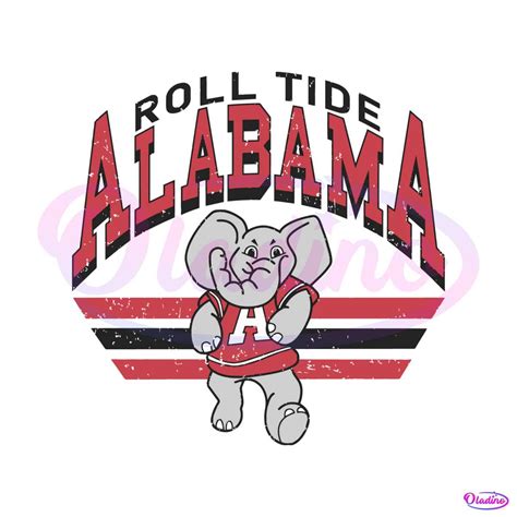 Retro Roll Tide Alabama SVG Alabama Crimson Tide SVG File