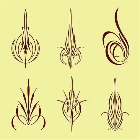 america pinstriping style collection set 612277 Vector Art at Vecteezy