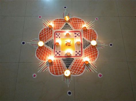 Karthigai Deepam Kolam!!! A colourful Nallu Moolai Kolam, for Karthigai Deepam Special. 🎆 ...