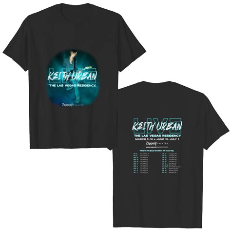 Keith Urban Tour 2023 The Las Vegas Residency Tour 2023 2 side Double ...