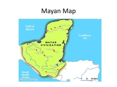 Maya Cities Map