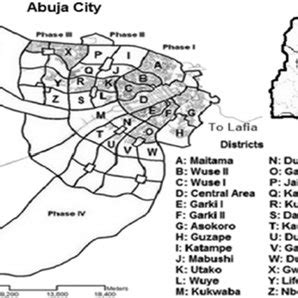 Map showing planned development of Abuja city. | Download Scientific ...