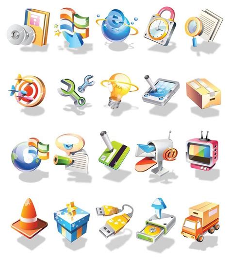 Vector 3D Icon Set 무료 아이콘 다운로드 | FreeImages