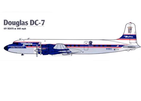 Douglas DC-7 | Delta airlines, Vintage aircraft, Aircraft