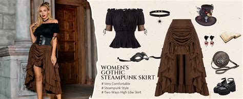 Amazon.com: Scarlet Darkness Women Gothic Steampunk Costume Victorian ...