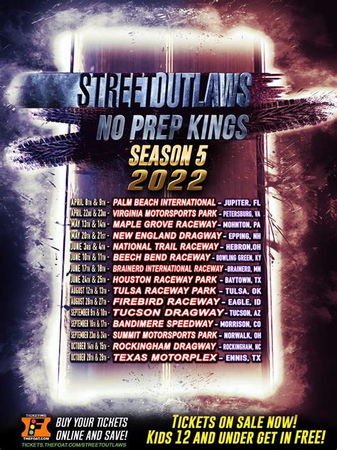 No Prep Kings Season 5 – Live Events Schedule - Street Outlaws No Prep Kings