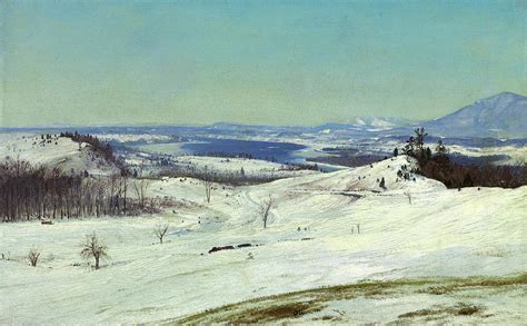 View from Olana in the Snow, 1871 Painting by Frederic Edwin Church | Pixels