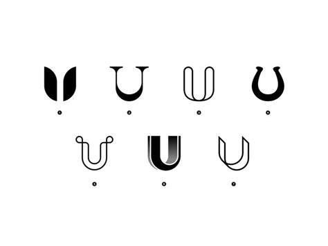 Lettermark Exploration - Day 21 - Letter ''U'' | Logo sketch design ...