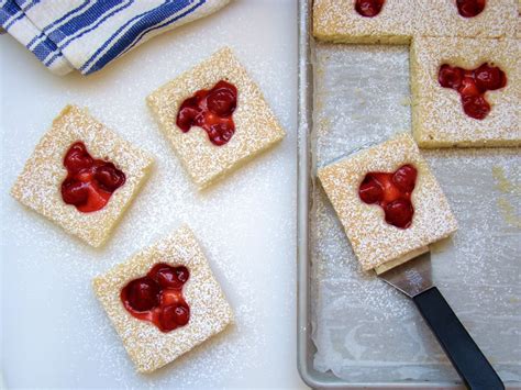 Cherry Shortbread Cake Squares - All You Recipes