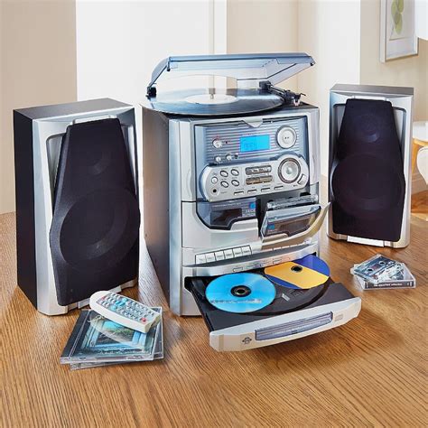 HIFI Stacking System with Turntable: vinyl, CD, tape & digital music files.