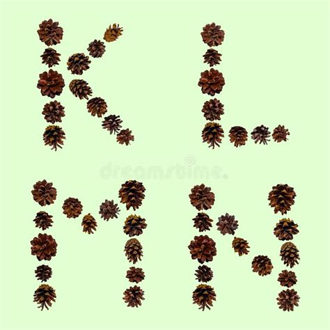 Christmas Font Made of Fir Cones Stock Photo - Image of beautiful, holy: 162308330