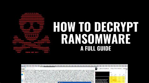 How to Decrypt Ransomware: A full guide - YouTube