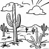 Colorful New Mexico Desert Landscape Coloring Page 31174 24646 sketch template