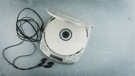 Close Up of a Vintage Portable Compact Disc Player. Stock Image - Image ...