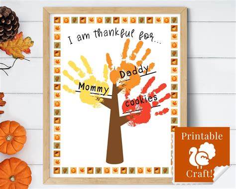 Thanksgiving Activities for Kids, Arts and Crafts, Preschool Project I Am Grateful For ...