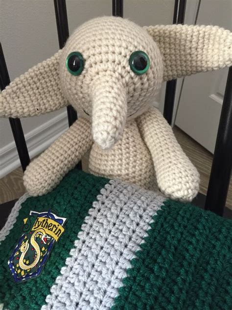 Crochet Harry Potter Slytherin baby blanket Harry Potter baby