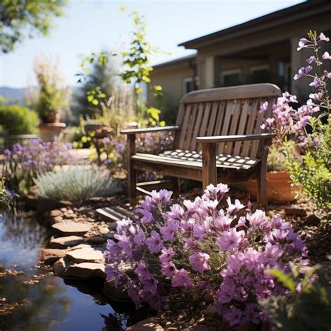 Premium Photo | Nature inspired Scenes Develop a peaceful lavender garden