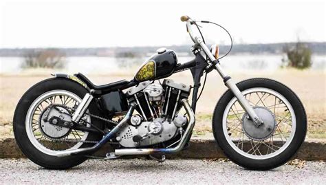 Custom Motorcycle: 1977 Brat-style Harley Ironhead Bobber | Rides and Culture