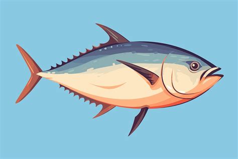 Premium Vector | Tuna fish underwater cartoon vector