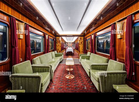 interior of luxury old train carriage Stock Photo, Royalty Free Image: 71244849 - Alamy