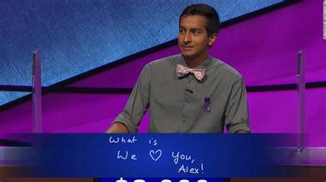 Alex Trebek tears up at contestant's kind message - CNN Video