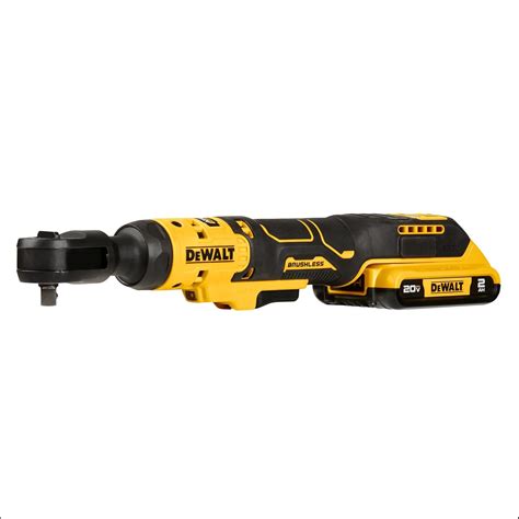 Buy DEWALT ATOMIC™ 20V MAX* Brushless 3/8 in. Ratchet Kit (DCF513D1) , Yellow Online at Lowest ...