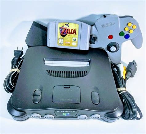 Nintendo N64 System Console Bundle + Cables + Controller + Zelda ...