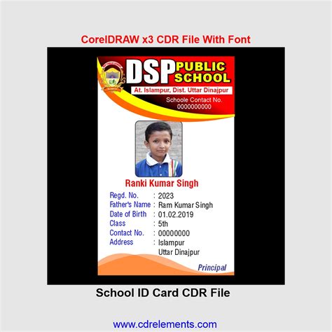 New School Id Card Cdr File Cdrelements Com - vrogue.co