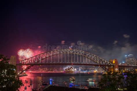 Sydney New Year Eve Fireworks Show Editorial Photography - Image of ...