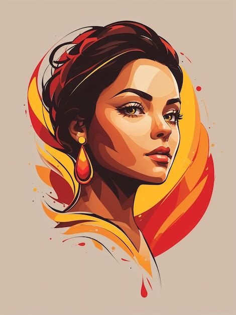 Premium AI Image | Colorful Woman Vector Art Illustration