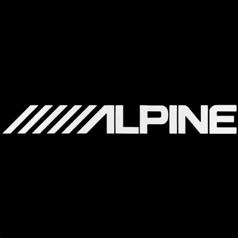 Alpine Audio Logo Decal Sticker