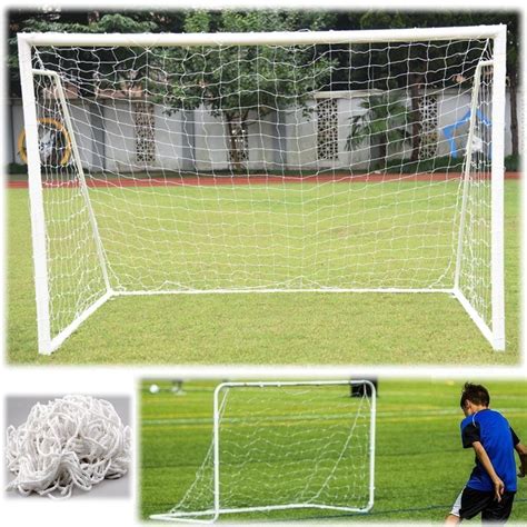 EBTOOLS 6x4 8x6 12x6 24x8ft Football Net Soccer Goal Post Nets Full ...