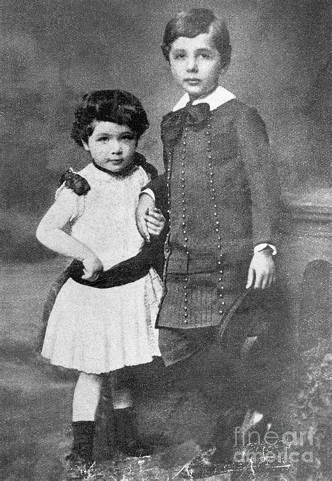 Albert And Maja Einstein As Children Photograph by Bettmann - Fine Art ...