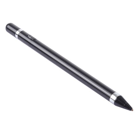 Short Universal Rechargeable Capacitive Touch Screen Stylus Pen with 2.3mm Superfine Metal Nib ...