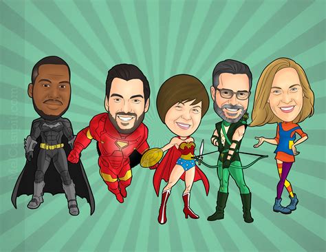 Group+Superhero+Cartoon | Superhero cartoon, Caricature, Superhero groups