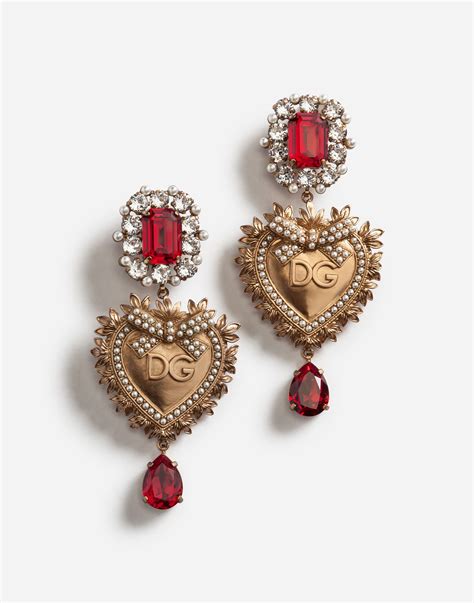 Dolce&Gabbana PENDANT EARRINGS WITH DECORATIVE ELEMENTS | Fashion jewelry, Women jewelry ...