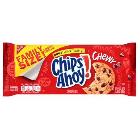 Nabisco Chips Ahoy! Chewy Real Chocolate Chip Cookies Family Size ...